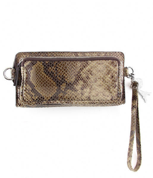 LouLou Essentiels  Fanny Pack Perfect Python taupe